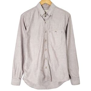 Raleigh Denim Workshop Welt Pocket Twill Buttonup Shirt Mens Medium Fuchsia